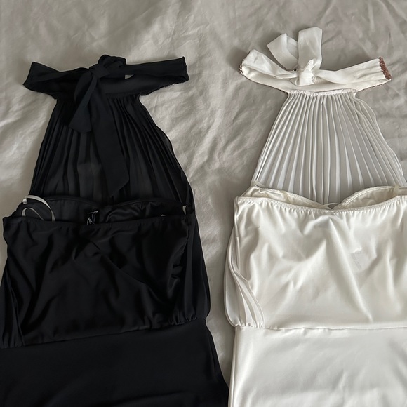 Women’s Windsor Halter Tops Black and Ivory Sz Medium - Picture 2 of 3